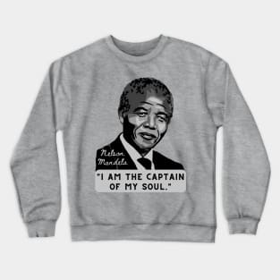 Nelson Mandela Portrait And Quote Crewneck Sweatshirt